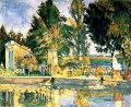 Jas de Bouffan the pool Paul Cezanne Landscape